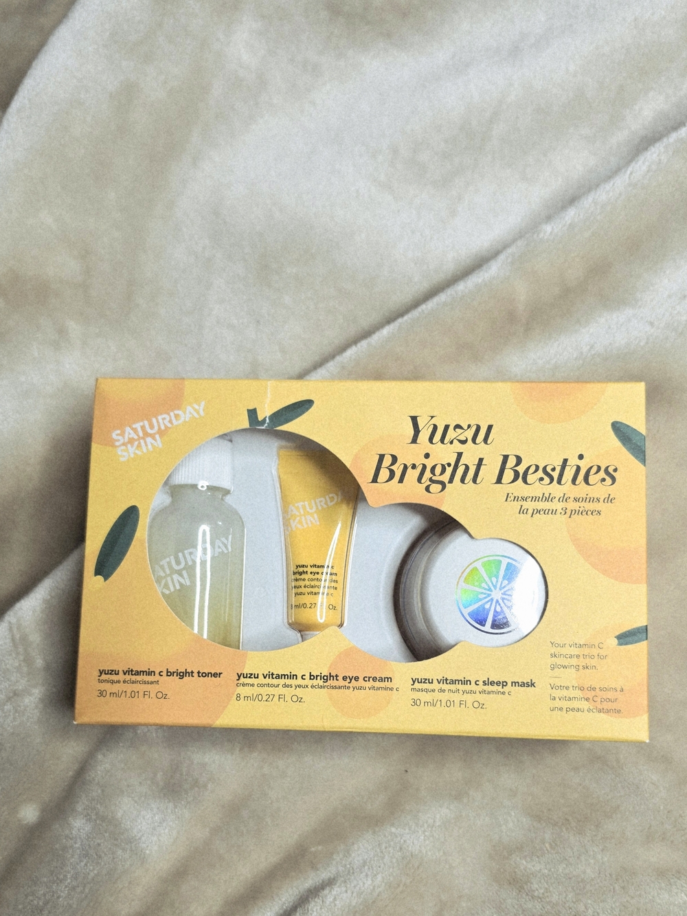Yuzu Bright Besties Skincare Set - Yellow